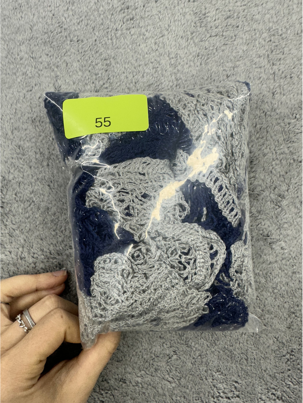 Midnight Mist Ruffle Boa Scarf - Picture 4 of 4